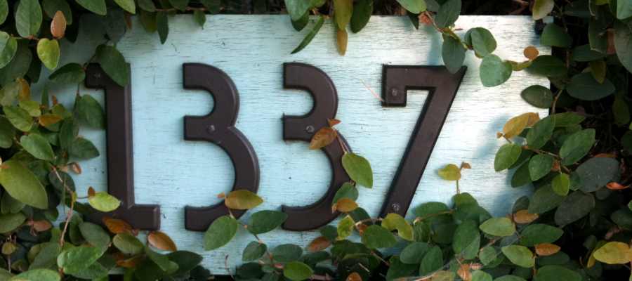 A house address.